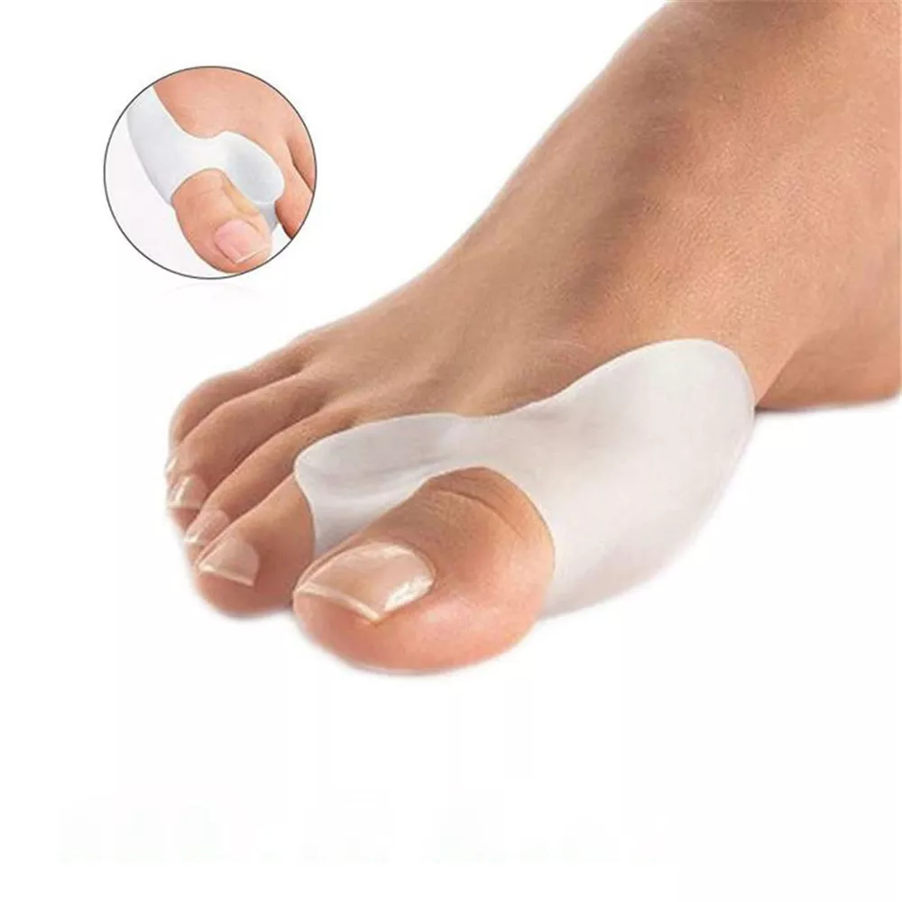 2PCS Silicone Gel Thumb Corrector Bunion Foot Toe Hallux Valgus Protector Separator Finger Straightener Adjuster Foot Care Tool 2PCS Silicone Gel Thumb Corrector Bunion Foot Toe Hallux Valgus Protector Separator Finger Straightener Adjuster Foot Care Tool