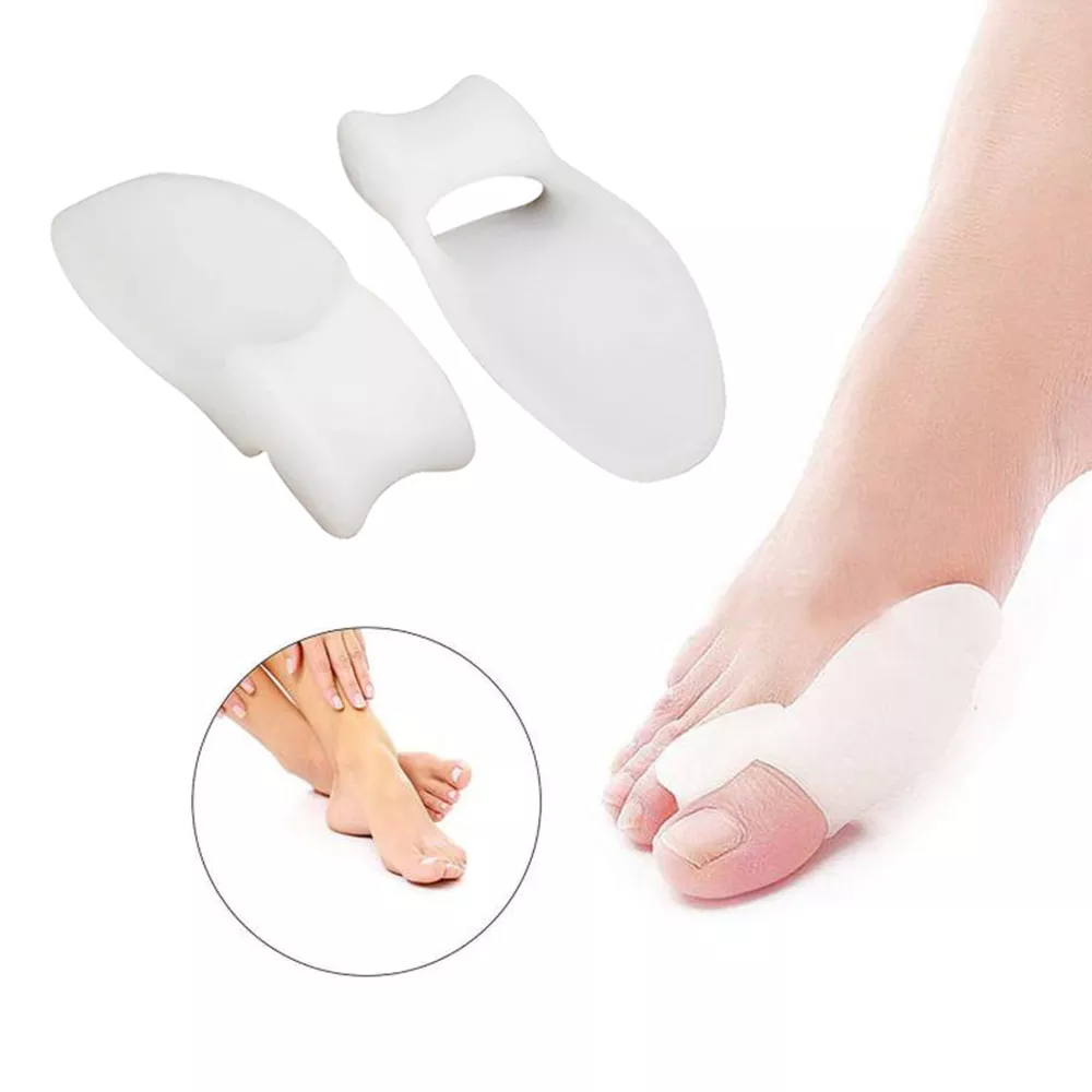 2PCS Silicone Gel Thumb Corrector Bunion Foot Toe Hallux Valgus Protector Separator Finger Straightener Adjuster Foot Care Tool 2PCS Silicone Gel Thumb Corrector Bunion Foot Toe Hallux Valgus Protector Separator Finger Straightener Adjuster Foot Care Tool