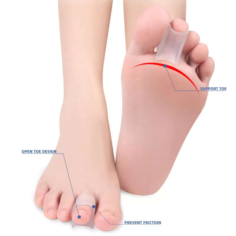 1Pair Foot Care Tools Silicone Gel Hammer Overlapping Toe Valgus Protector Corrector Separators Bunions Pain Relief Orthopedic