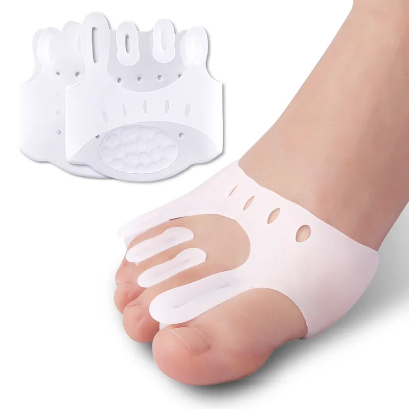 2Pcs=1Pair Silicone Bunion Corrector Toe Separator Gel Forefoot Pads Orthopedic Braces Orthotic Finger Hallux Valgus Spacers 2Pcs=1Pair Silicone Bunion Corrector Toe Separator Gel Forefoot Pads Orthopedic Braces Orthotic Finger Hallux Valgus Spacers