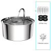 PureFlow Stainless Steel Pet Water Fountain — Ultra-Quiet 3L Filtered Dispenser for Cats & Dogs - Premium Version