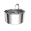 PureFlow Stainless Steel Pet Water Fountain — Ultra-Quiet 3L Filtered Dispenser for Cats & Dogs - Standard Edition